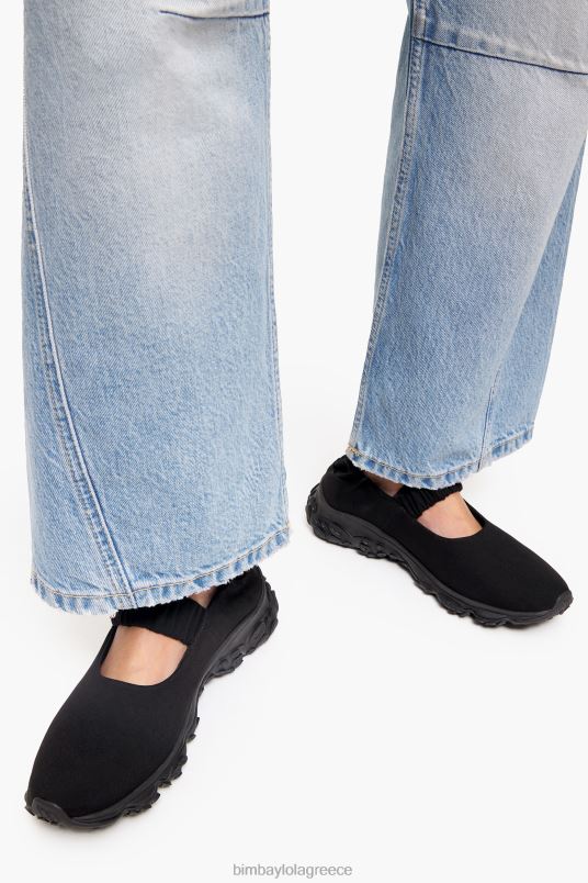 υποδήματα Bimba Y Lola μπαλαρίνα pulpo runner L2L28549 μαύρος