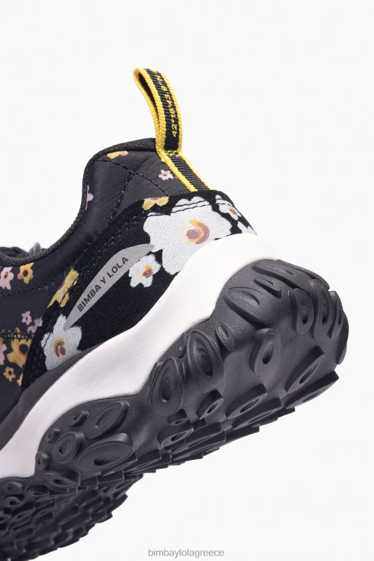 υποδήματα Bimba Y Lola ακρυλικά λουλούδια pulpo runner sneaker L2L28544 μαύρος