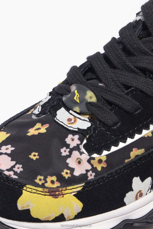 υποδήματα Bimba Y Lola ακρυλικά λουλούδια pulpo runner sneaker L2L28544 μαύρος