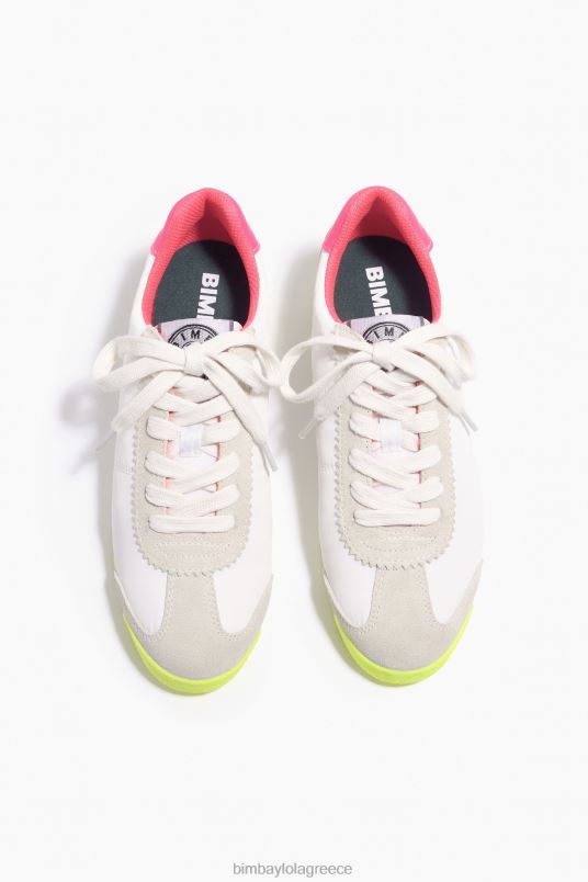 υποδήματα Bimba Y Lola ρετρό sneaker L2L28561 άσπρο