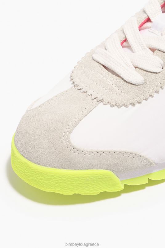 υποδήματα Bimba Y Lola ρετρό sneaker L2L28561 άσπρο