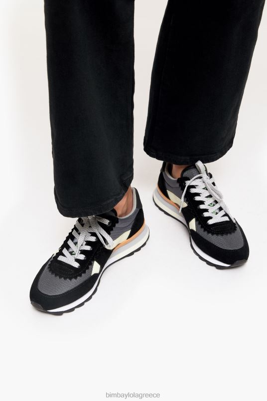 υποδήματα Bimba Y Lola τεχνικό sneaker L2L28562 μαύρος