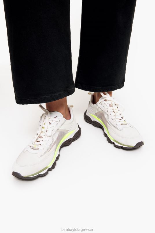 υποδήματα Bimba Y Lola sneaker pulpo runner L2L28547 άσπρο