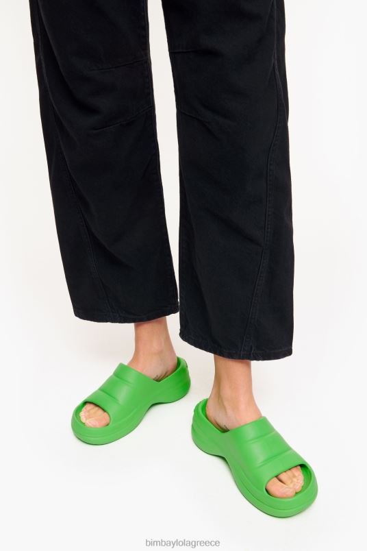 υποδήματα Bimba Y Lola σαγιονάρα πλατφόρμας L2L28593 πράσινος