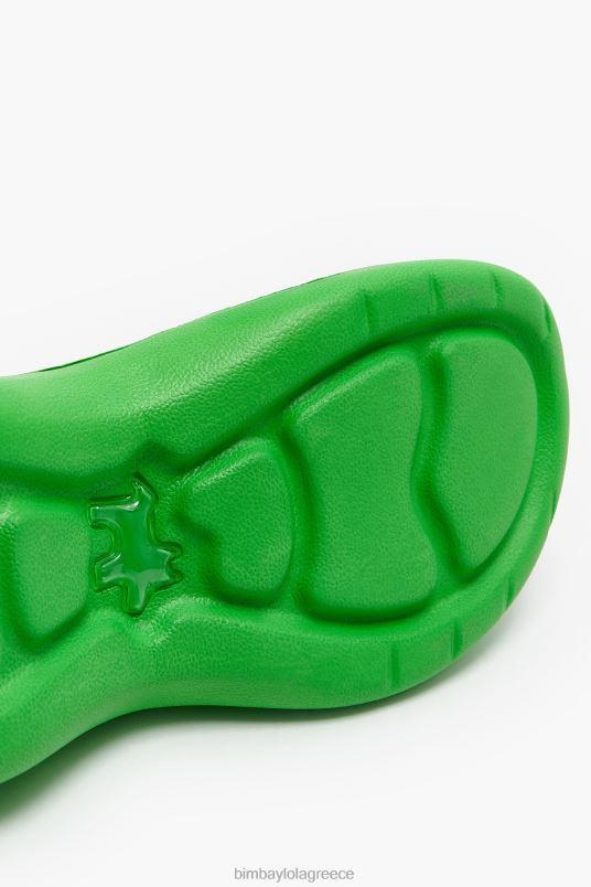 υποδήματα Bimba Y Lola σαγιονάρα πλατφόρμας L2L28593 πράσινος