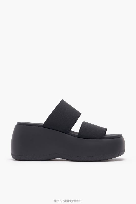 υποδήματα Bimba Y Lola λάστιχο σανδάλι πλατφόρμας L2L28569 μαύρος
