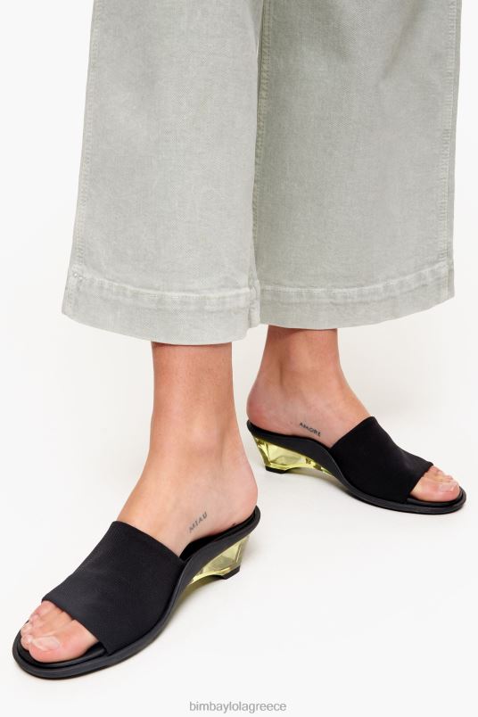 υποδήματα Bimba Y Lola διχτυωτή σφήνα L2L28577 μαύρος