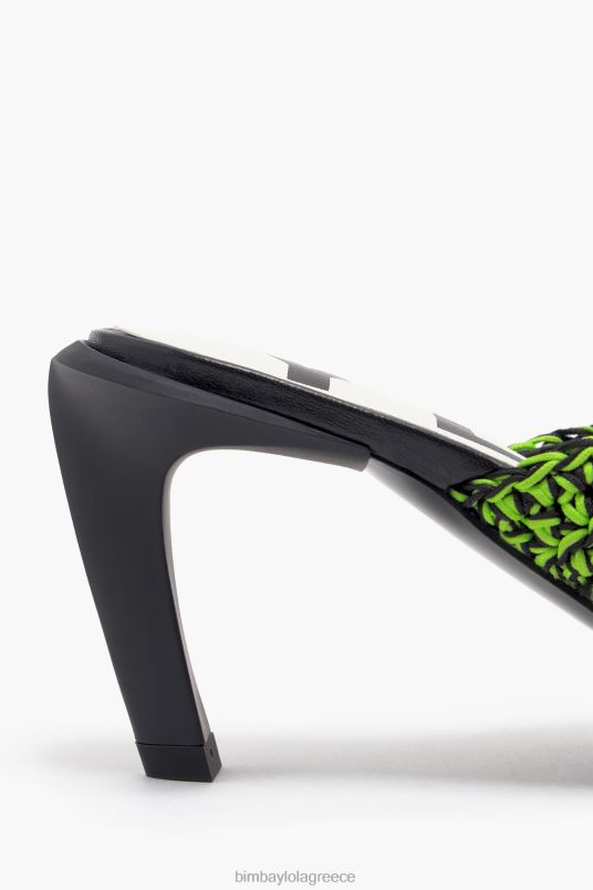 υποδήματα Bimba Y Lola πέδιλο με βελονάκι L2L28585 πράσινος