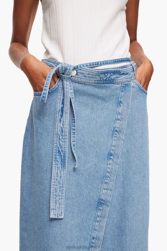 είδη ένδυσης Bimba Y Lola τζιν μίντι φούστα L2L28456 μπλε