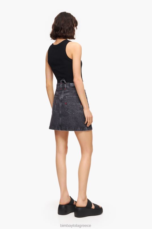 είδη ένδυσης Bimba Y Lola τζιν μίνι φούστα L2L28458 μαύρος