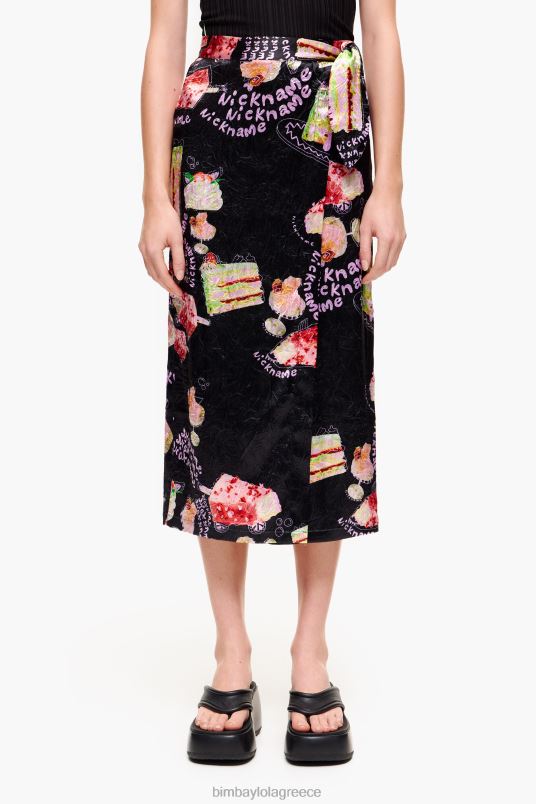 είδη ένδυσης Bimba Y Lola φωτογραφική στάμπα με φούστα L2L28459 παρατσούκλι
