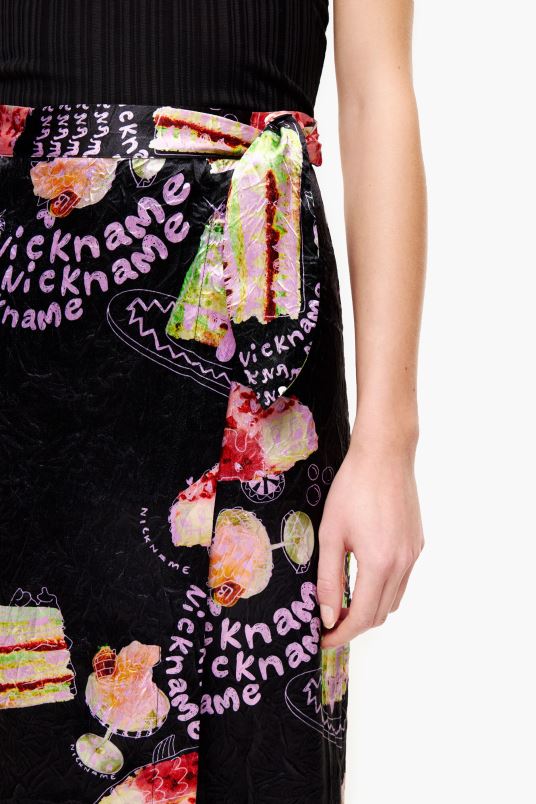 είδη ένδυσης Bimba Y Lola φωτογραφική στάμπα με φούστα L2L28459 παρατσούκλι