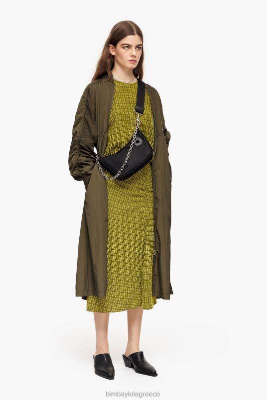 είδη ένδυσης Bimba Y Lola μίντι φούστα τετράγωνα L2L28466 κίτρινος