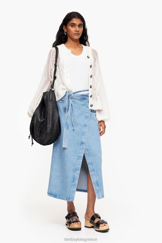 είδη ένδυσης Bimba Y Lola τζιν μίντι φούστα L2L28527 μπλε