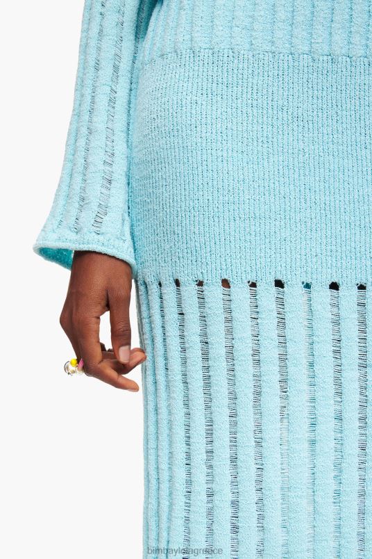 είδη ένδυσης Bimba Y Lola midi φούστα με ραβδώσεις L2L28460 μπλε