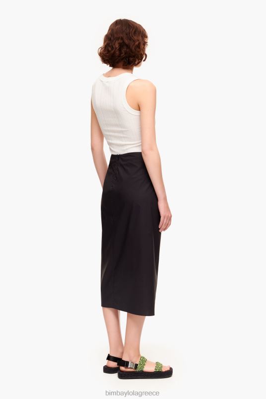 είδη ένδυσης Bimba Y Lola βαμβακερή midi φούστα L2L28463 μαύρος