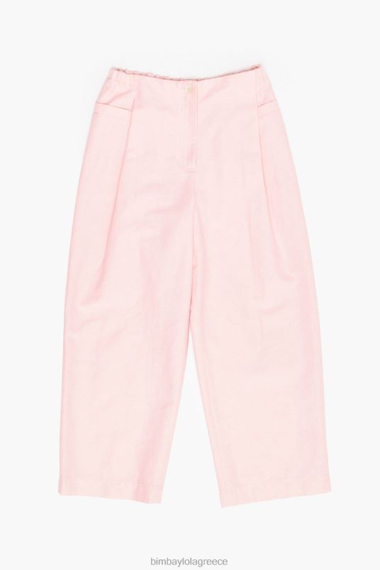 είδη ένδυσης Bimba Y Lola ελαφρύ λινό παντελόνι L2L28395 ροζ