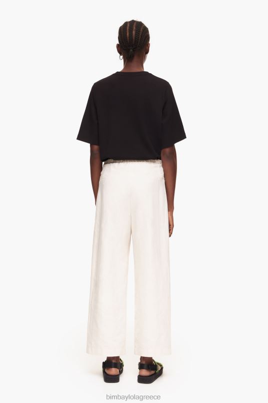 είδη ένδυσης Bimba Y Lola λινό παντελόνι L2L28396 πέτρα