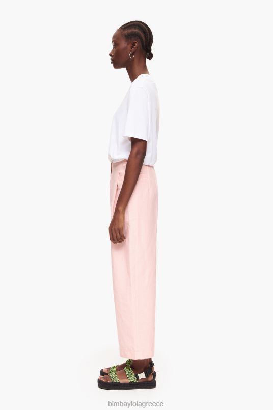 είδη ένδυσης Bimba Y Lola ελαφρύ λινό παντελόνι L2L28405 ροζ
