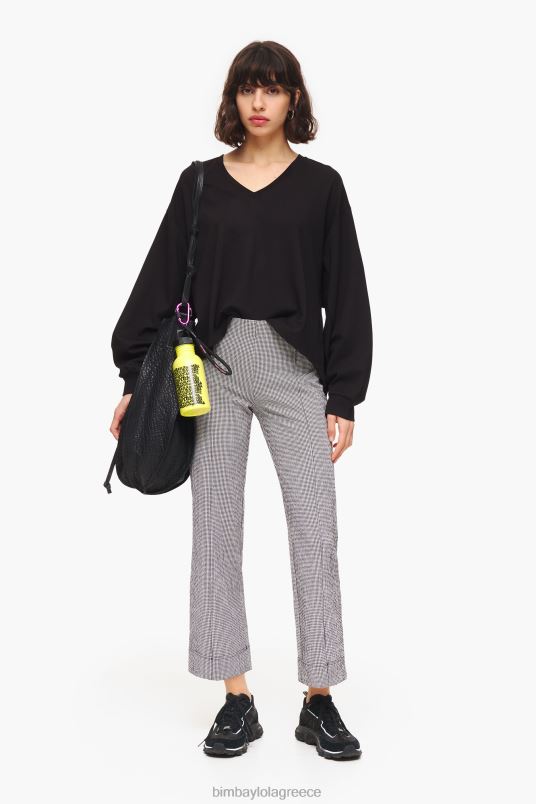 είδη ένδυσης Bimba Y Lola παντελόνι τζίντζαμ L2L28415 μαύρος