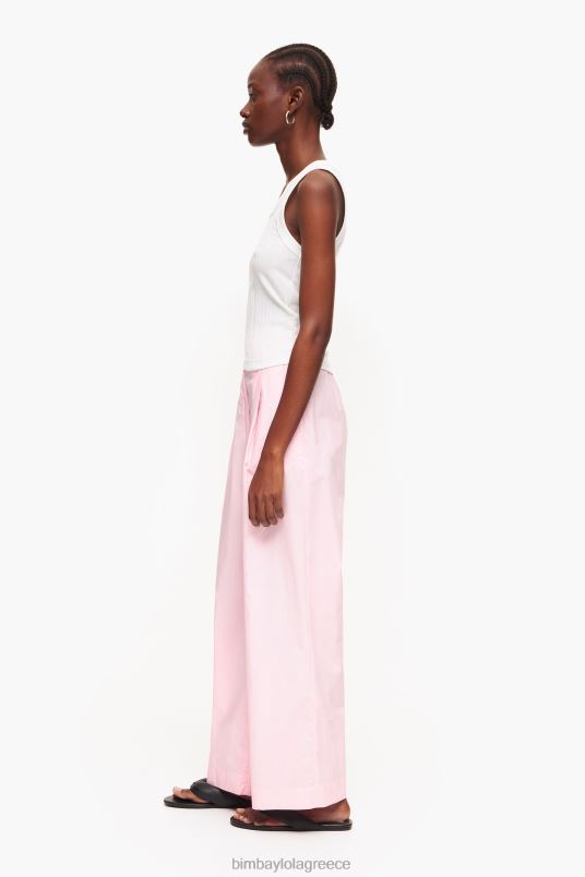 είδη ένδυσης Bimba Y Lola ελαφρύ παντελόνι ποπλίνα L2L28417 ροζ