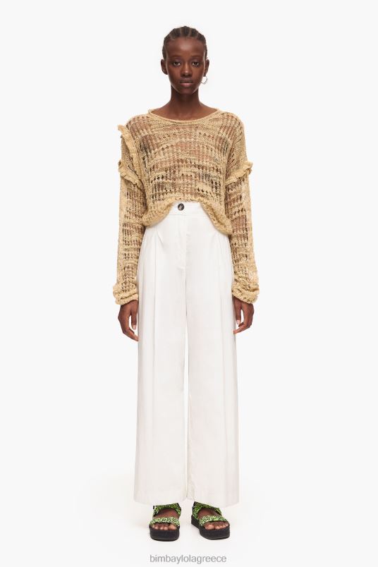 είδη ένδυσης Bimba Y Lola ελαφρύ παντελόνι ποπλίνα L2L28418 γκρί