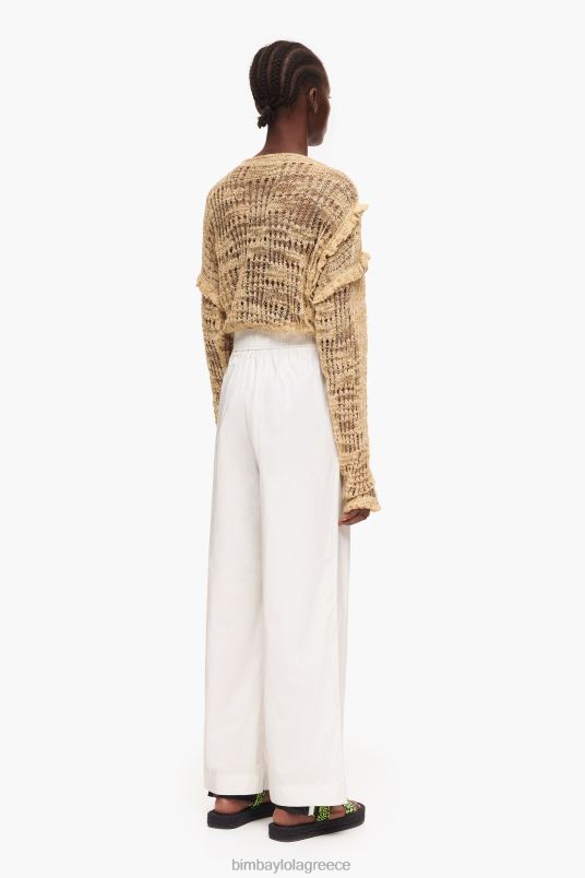 είδη ένδυσης Bimba Y Lola ελαφρύ παντελόνι ποπλίνα L2L28418 γκρί