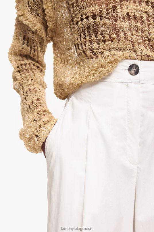 είδη ένδυσης Bimba Y Lola ελαφρύ παντελόνι ποπλίνα L2L28418 γκρί