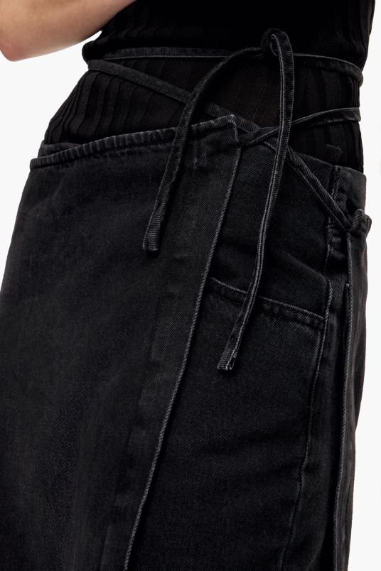 είδη ένδυσης Bimba Y Lola σετ παντελόνι φούστα L2L28540 μαύρος