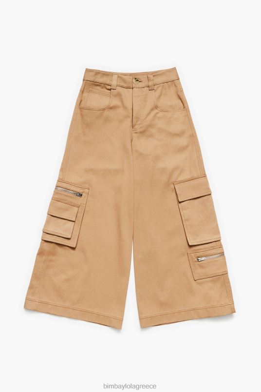είδη ένδυσης Bimba Y Lola cargo παντελόνι L2L28397 καμήλα