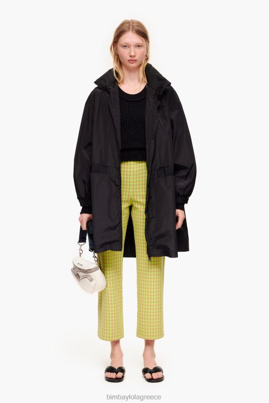 είδη ένδυσης Bimba Y Lola ελαστικό παντελόνι gingham L2L28436 ασβέστη και καφέ