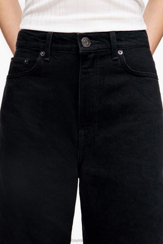 είδη ένδυσης Bimba Y Lola βαρέλι - ίσιο τζιν L2L28429 μαύρος