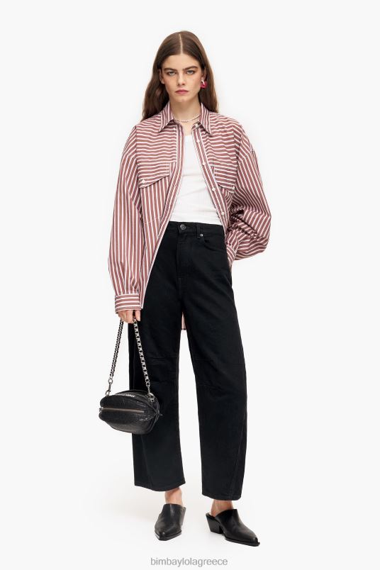 είδη ένδυσης Bimba Y Lola βαρέλι - ίσιο τζιν L2L28429 μαύρος