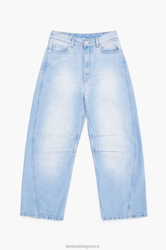 είδη ένδυσης Bimba Y Lola βαρέλι - ίσιο τζιν L2L28514 γαλάζιο