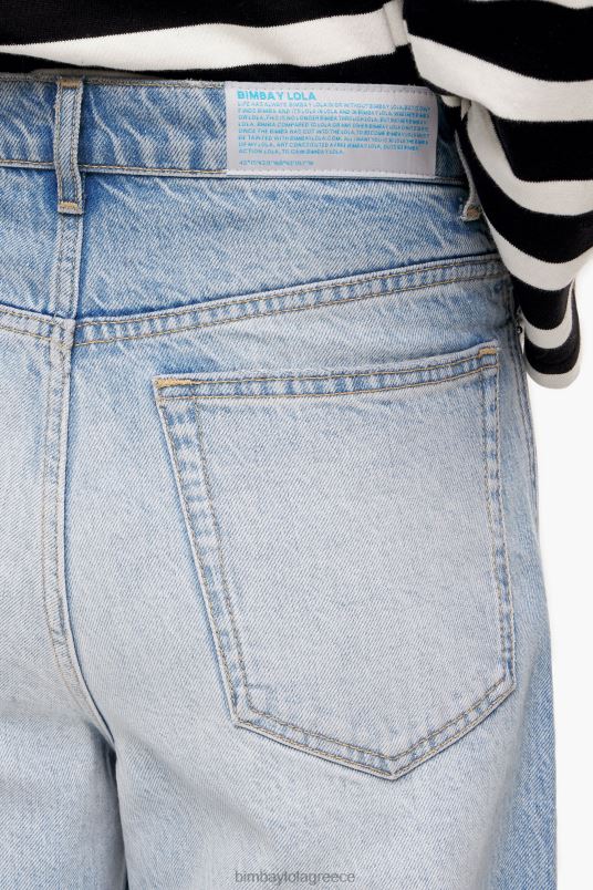 είδη ένδυσης Bimba Y Lola βαρέλι - ίσιο τζιν L2L28515 γαλάζιο