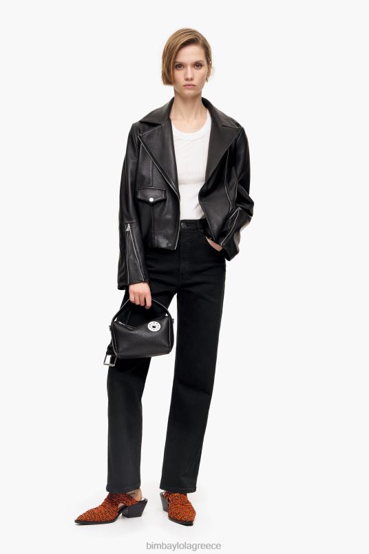 είδη ένδυσης Bimba Y Lola ίσιο cropped - ίσιο τζιν L2L28450 μαύρος