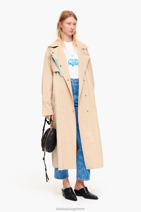 είδη ένδυσης Bimba Y Lola ίσιο cropped - τζιν με στάμπα με φτερά πεταλούδας L2L28534 μπλε