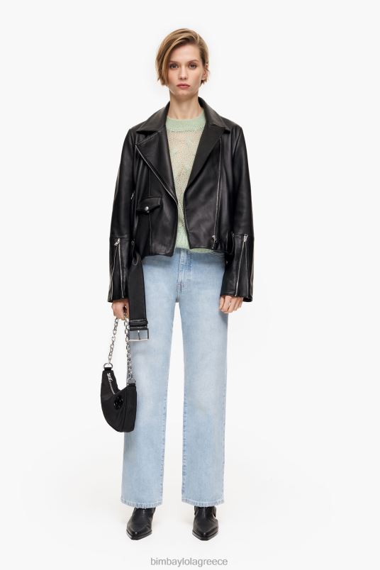 είδη ένδυσης Bimba Y Lola ίσιο cropped - ίσιο τζιν L2L28535 μπλε