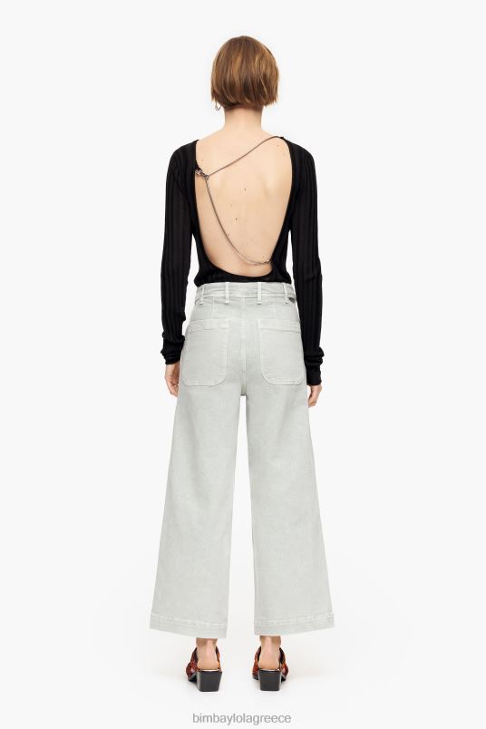 είδη ένδυσης Bimba Y Lola culotte - ψηλό τζιν L2L28519 πράσινο μέντας