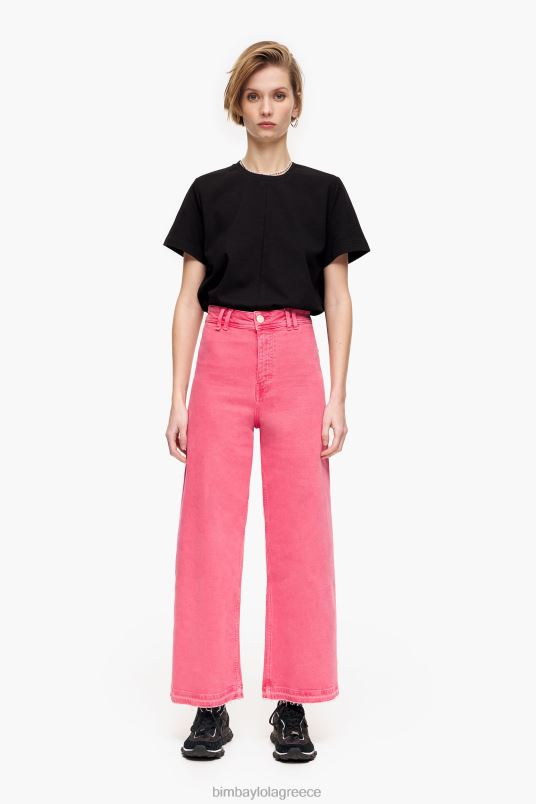 είδη ένδυσης Bimba Y Lola culotte - ψηλό τζιν L2L28521 κεράσι