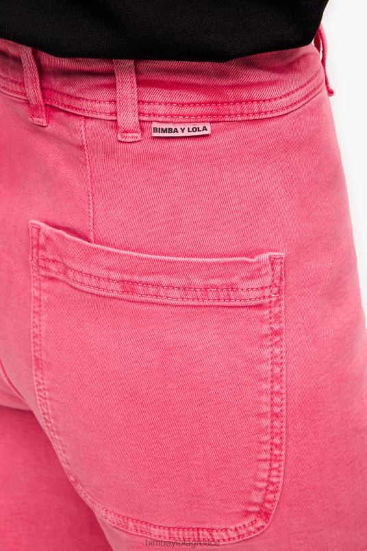 είδη ένδυσης Bimba Y Lola culotte - ψηλό τζιν L2L28521 κεράσι