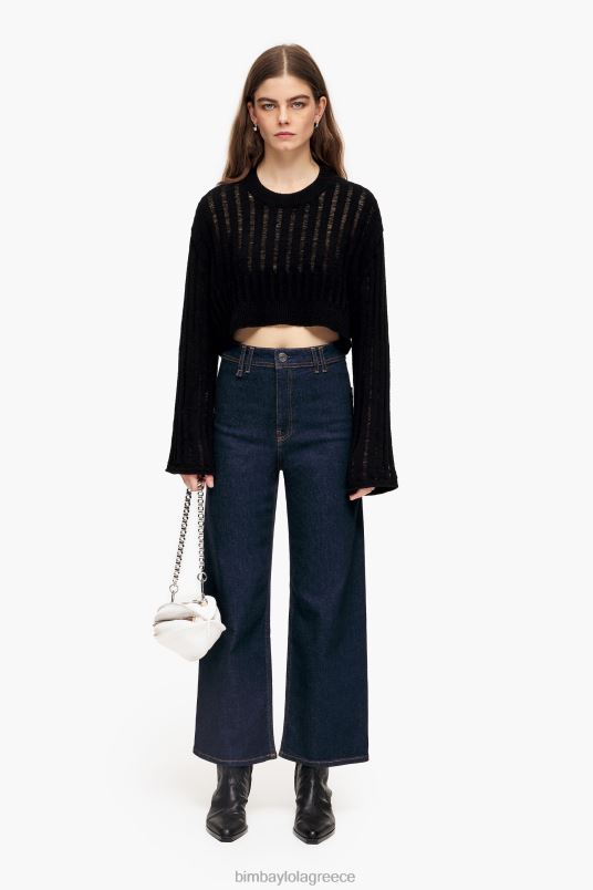 είδη ένδυσης Bimba Y Lola culotte - ψηλό τζιν L2L28524 σκούρο μπλε