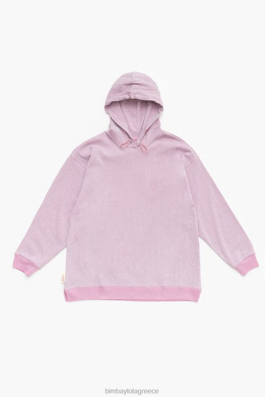 είδη ένδυσης Bimba Y Lola βαμβακερή φούτερ L2L28494 ροζ