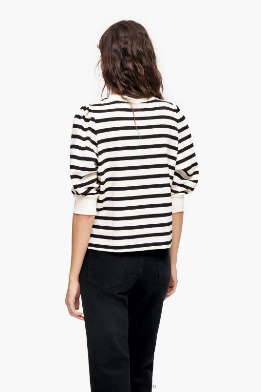 είδη ένδυσης Bimba Y Lola φούτερ με ριγέ λογότυπο L2L28498 άσπρο