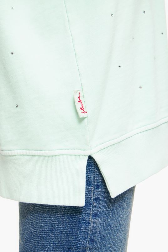 είδη ένδυσης Bimba Y Lola αστραφτερό φούτερ L2L28501 μέντα