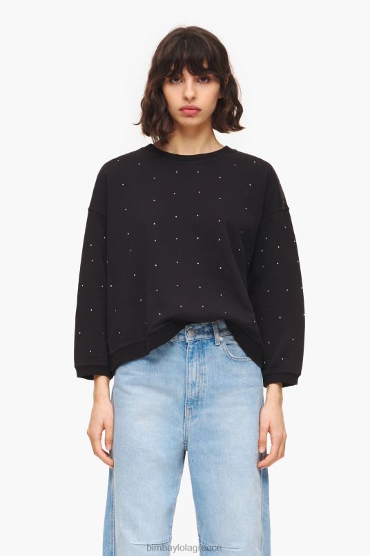 είδη ένδυσης Bimba Y Lola αστραφτερό φούτερ L2L28502 μαύρος