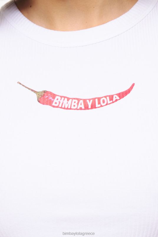 είδη ένδυσης Bimba Y Lola εφαρμοστό τσίλι L2L28244 άσπρο