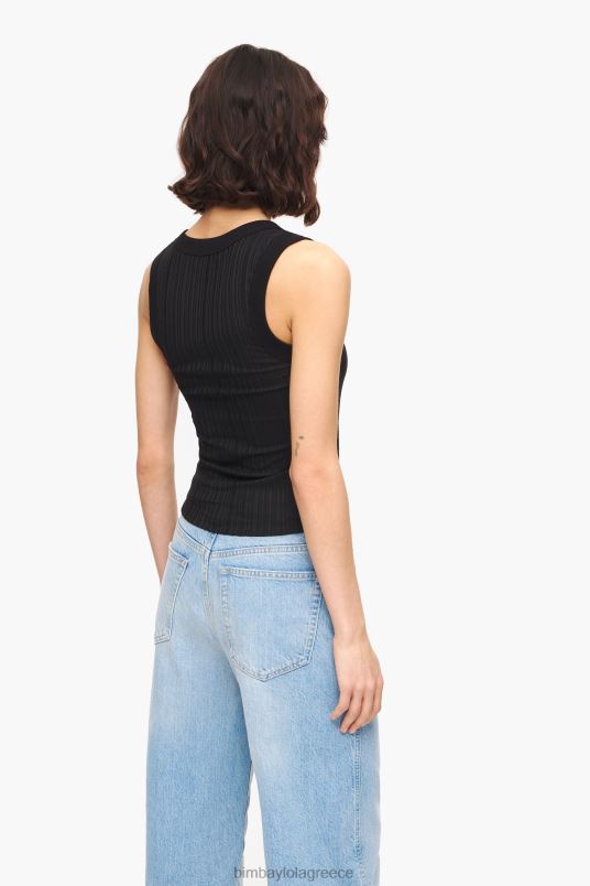 είδη ένδυσης Bimba Y Lola τοποθετημένη κορυφή L2L28248 μαύρος