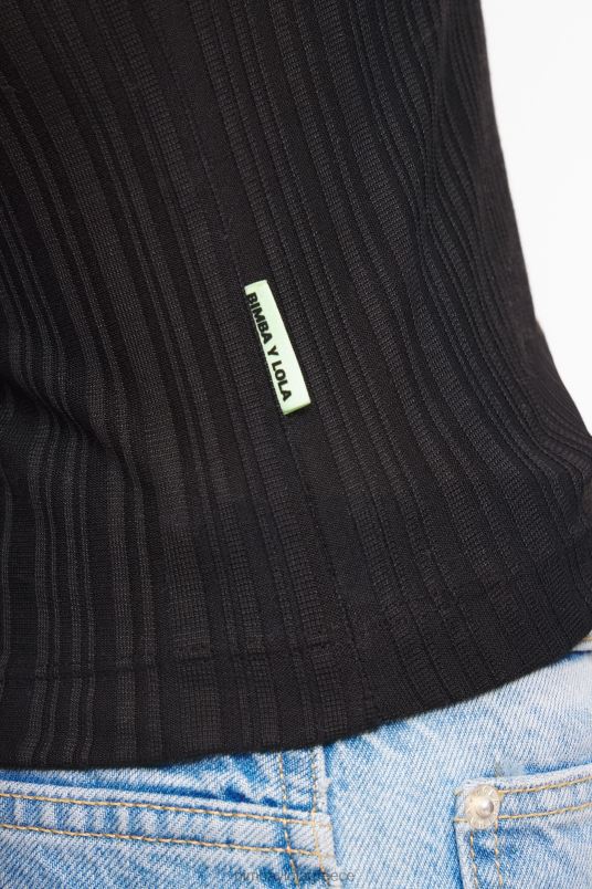 είδη ένδυσης Bimba Y Lola τοποθετημένη κορυφή L2L28248 μαύρος