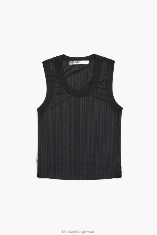 είδη ένδυσης Bimba Y Lola τοποθετημένη κορυφή L2L28248 μαύρος